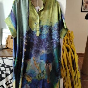 Vestido camisero estampado